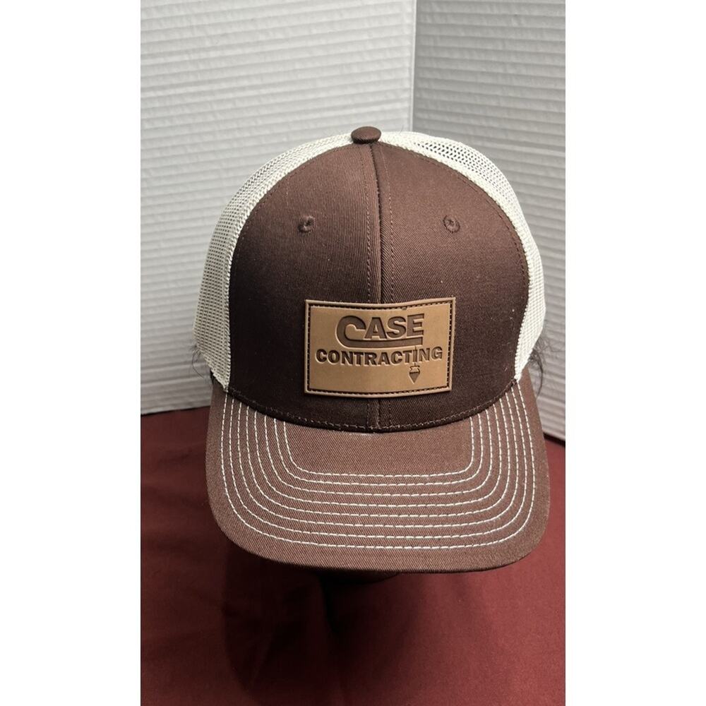 CASE CONTRACTING"  Brown With Cream Mash One Size Fit All